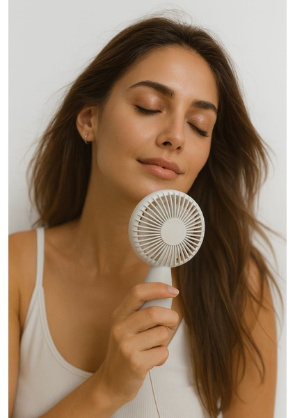 Mini Fan ZB103 Taşınabilir | Şarjlı | El Fanı | 3 Kademeli