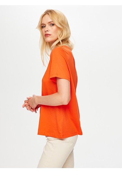 Resort Delik Işi Nakışlı Yuvarlak Yaka T-Shirt S25TSH111 fiyatları