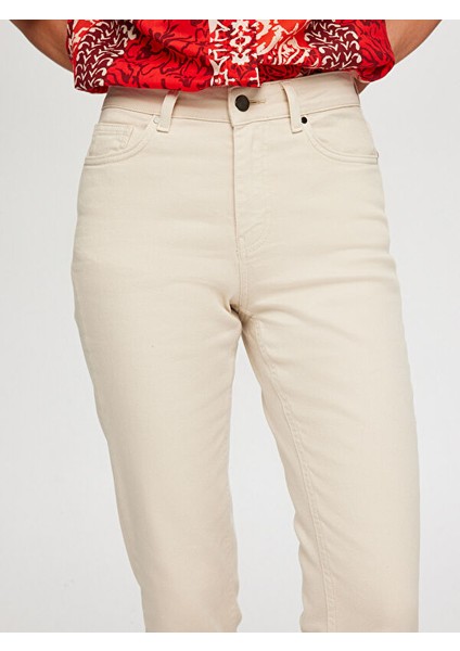Slim Fit Coton Parça Boya Pantolon B00044 indirimleri