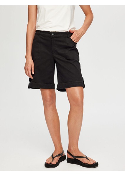 Cep ve Düğme Detaylı Parça Boya Şort S25SRT010 fiyatları