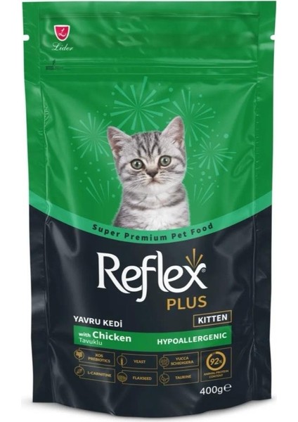Plus Kitten Hypoallergenic Tavuklu Yavru Kedi Maması 400GR