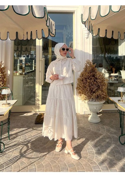 Fistolu Şık Etekli Takım