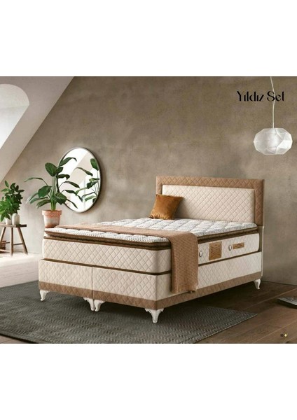 Yıldız Ultra Ortopedik Antialerjik 30CM 120*200 Yatak-Baza-Başlık Seti