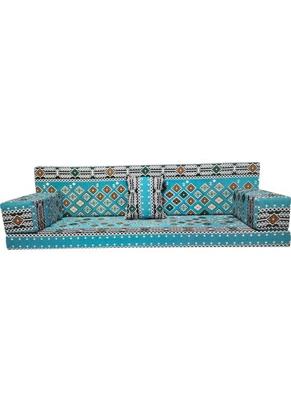 MTK415-428 Şark Köşesi Halı Desenli Dörtlü Minder Tk. 180LİK