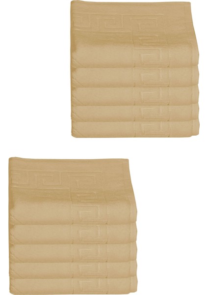 10 Lu Otel Ayak Havlusu Bukle Ayak Izli 50X70 cm Renkli 16/2 Avs 250 gr