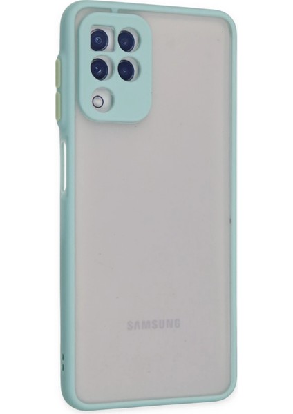 Samsung Galaxy A22 Kılıf Montreal Silikon Kapak - Turkuaz