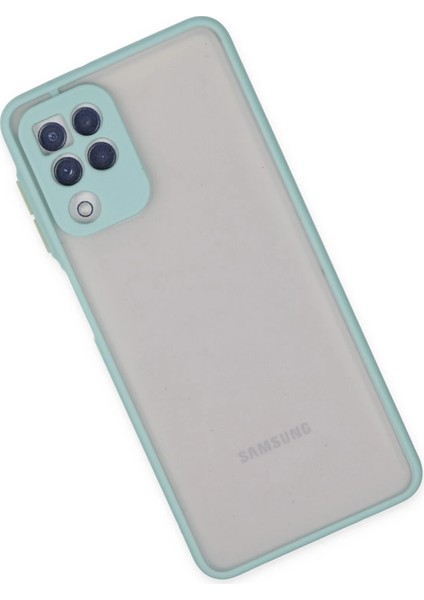 Samsung Galaxy A22 Kılıf Montreal Silikon Kapak - Turkuaz