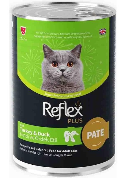 Plus Pate Hindi ve Ördek Etli Yetişkin Kedi Maması 395GR fiyatları