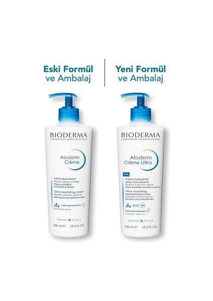 Bioderma Atoderm Ultra Nemlendirici Krem 500 ml Atoderm Ultra Nemlendirici Krem 500 ml