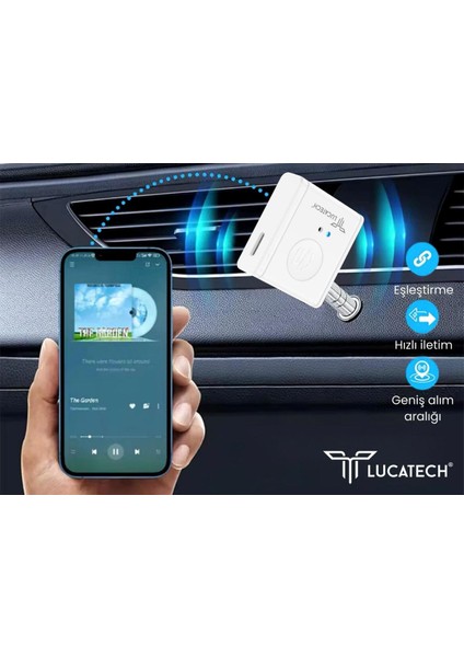 Bluetooth Araç Kiti - Kablosuz Müzik Aktarımı, Araç Içi Güvenli Kullanım, Hızlı Şarj Özelliği fiyatları