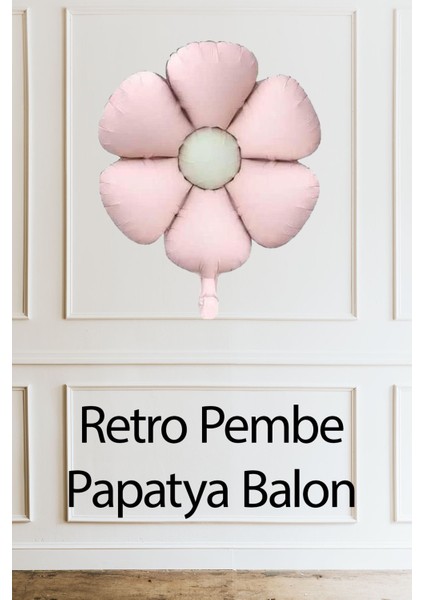 Retro Pembe Papatya Folyo Balon fiyatları