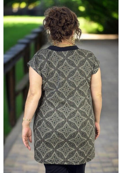 Yıldız Desenli Kendinden Simli Kısa Kol Bluz Truvakar Kol Şal Yaka Ceket Ikili Takım indirimleri