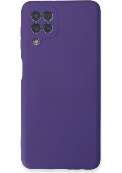 Samsung Galaxy A22 Kılıf Nano Içi Kadife Silikon - Mor