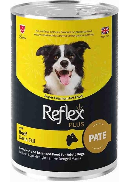 Plus Pate Dana Etli Yetişkin Köpek Maması 395GR fiyatları