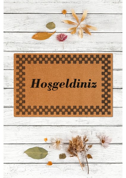 Hoşgeldiniz, Kareli Paspas, Desenli Paspas, Dış Kapı Önü Paspası, Kaymaz Taban Paspas, Dekoratif Paspas, Çeyiz Eşyası