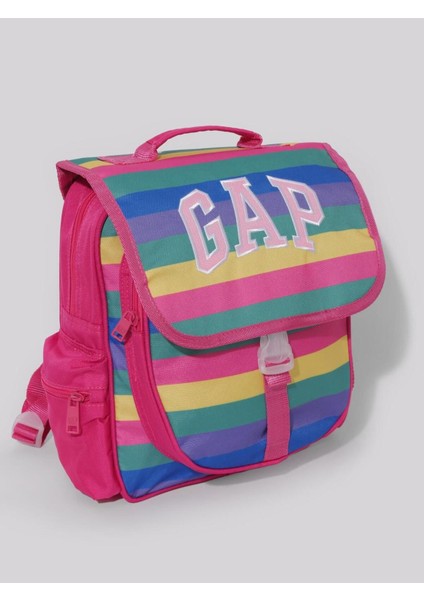 12821 Çok Renkli Kız Çocuk Kapaklı Anaokulu Çantası fiyatları