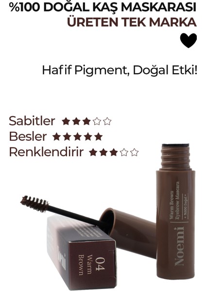 %100 Doğal Kaş Maskarası - Besleyici Özellikli - Eyebrow Mascara fiyatları