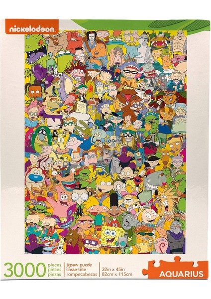 Burcu Nickelodeon 90'lar Bulmaca (3000 Parça Puzzle) - Resmen Lisanslı Nickelodeon Mal ve Koleksiyon - Glare Free - Hassas Fit - Hemen Hemen Yok Dust Bulmaca - 32 x 45 Inç"