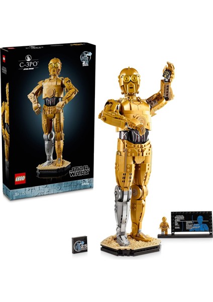 ™ C-3po™ 75398 - Yetişkinler Için Inşa Edilebilen Koleksiyonluk ve Nostaljik Droid Figürü Yapım Seti (1138 Parça)