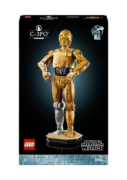 ™ C-3po™ 75398 - Yetişkinler Için Inşa Edilebilen Koleksiyonluk ve Nostaljik Droid Figürü Yapım Seti (1138 Parça)