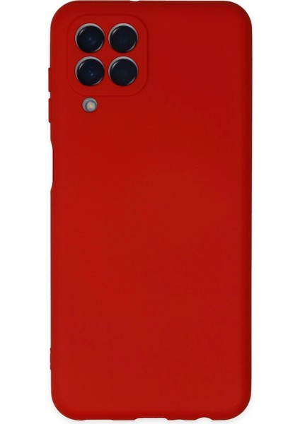 Samsung Galaxy M33 Kılıf Nano Içi Kadife Silikon - Kırmızı