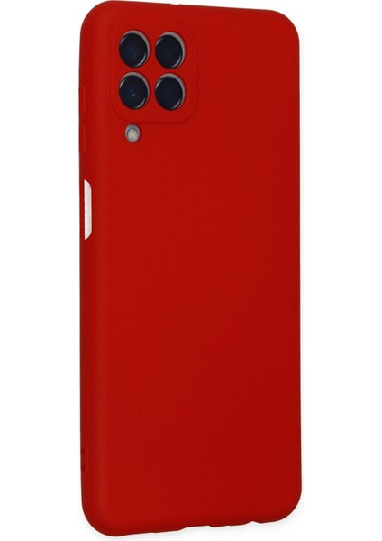 Samsung Galaxy M33 Kılıf Nano Içi Kadife Silikon - Kırmızı modelleri