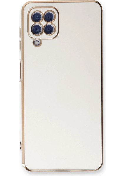 Samsung Galaxy A22 Kılıf Volet Silikon - Beyaz