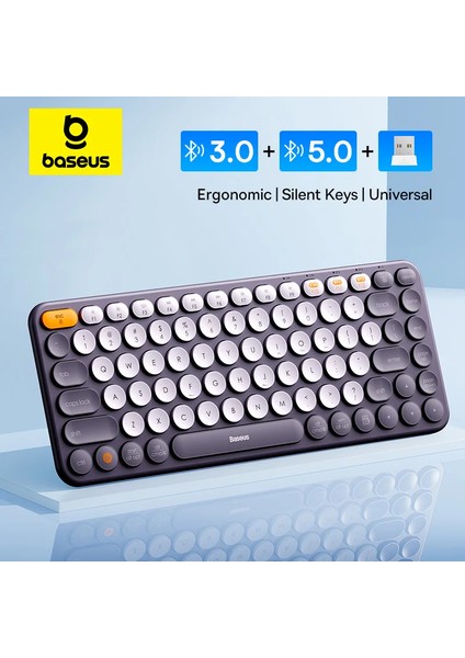 Bluetooth,kablosuz MacBook Için iPad Airpro Pc Tablet Dizüstü 2.4g Sessiz Klavye indirimleri