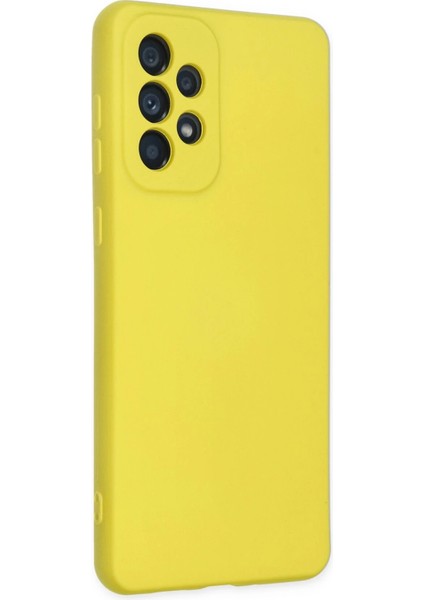 Samsung Galaxy A23 4g Kılıf Nano Içi Kadife Silikon - Sarı fiyatları