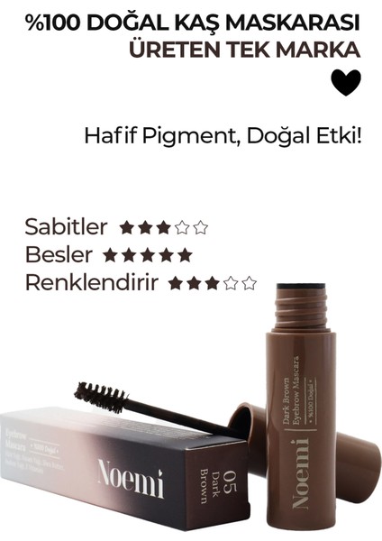 %100 Doğal Kaş Maskarası - Besleyici Özellikli - Eyebrow Mascara fiyatları