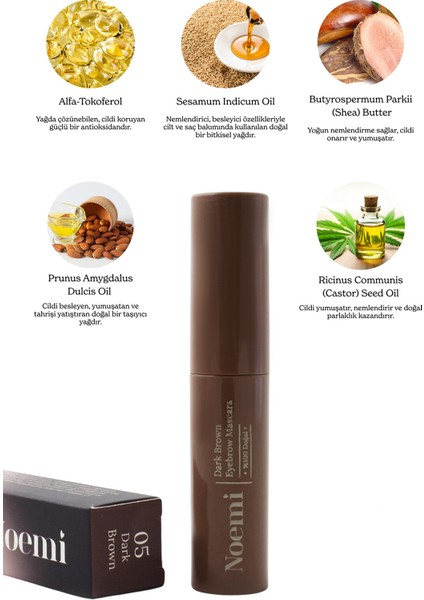 %100 Doğal Kaş Maskarası - Besleyici Özellikli - Eyebrow Mascara modelleri