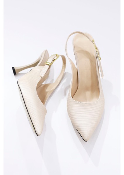 Dns 010 Ayarlanabilir Toka Detaylı Topuklu Ayakkabı