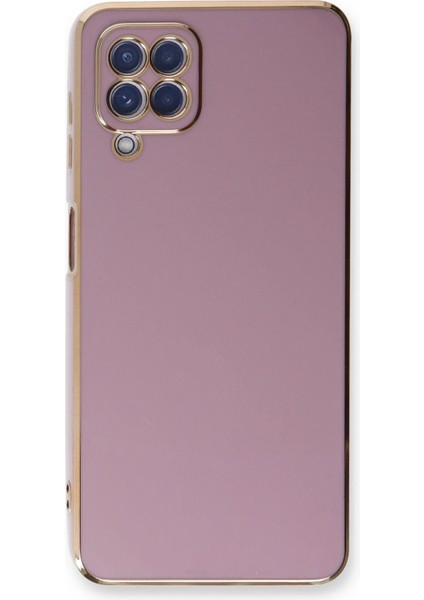 Samsung Galaxy A22 Kılıf Volet Silikon - Mor