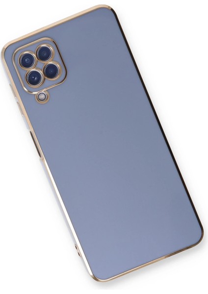 Samsung Galaxy A22 Kılıf Volet Silikon - Mavi