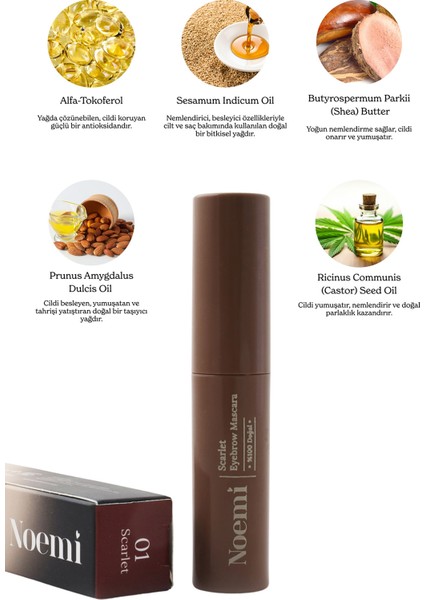 %100 Doğal Kaş Maskarası - Besleyici Özellikli - Eyebrow Mascara modelleri