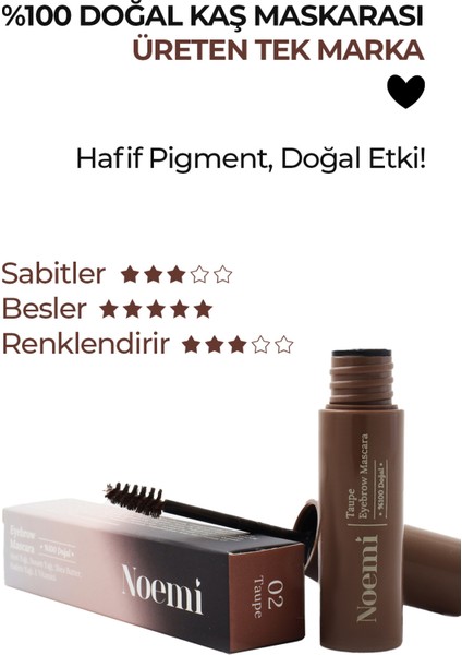 %100 Doğal Kaş Maskarası - Besleyici Özellikli - Eyebrow Mascara fiyatları
