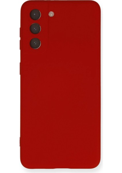 Samsung Galaxy S21 Fe Kılıf Nano Içi Kadife Silikon - Kırmızı