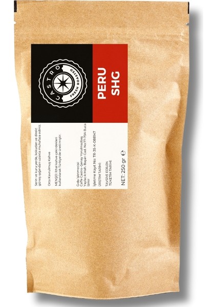 Peru Shg Kahve 250 gr.