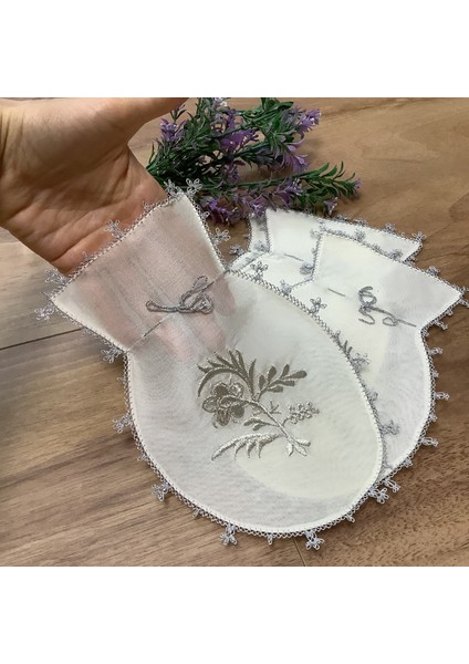 Ipek & Iğne Oyalı & Nakışlı Kese-13*21 cm fiyatları