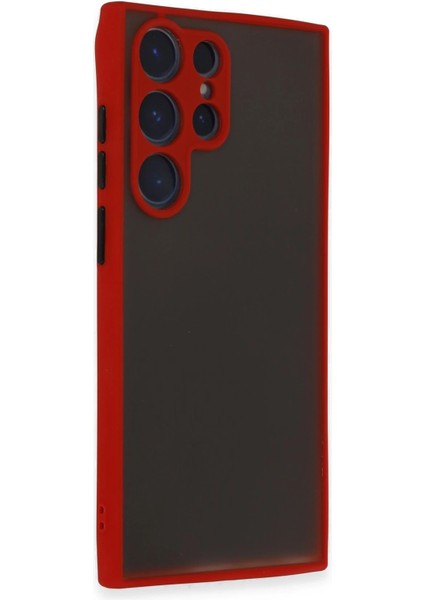 Samsung Galaxy S22 Ultra Kılıf Montreal Silikon Kapak - Kırmızı fiyatları