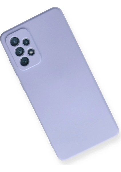 Samsung Galaxy A72 Kılıf Nano Içi Kadife Silikon - Lila modelleri