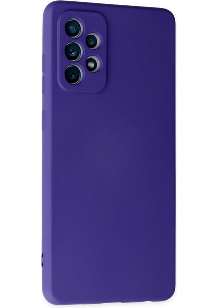 Samsung Galaxy A72 Kılıf Nano Içi Kadife Silikon - Mor fiyatları