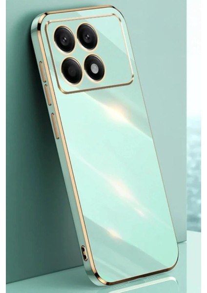 Xiaomi Poco X6 Pro Kılıf Volet Silikon - Açık Yeşil – Darbe Koruma