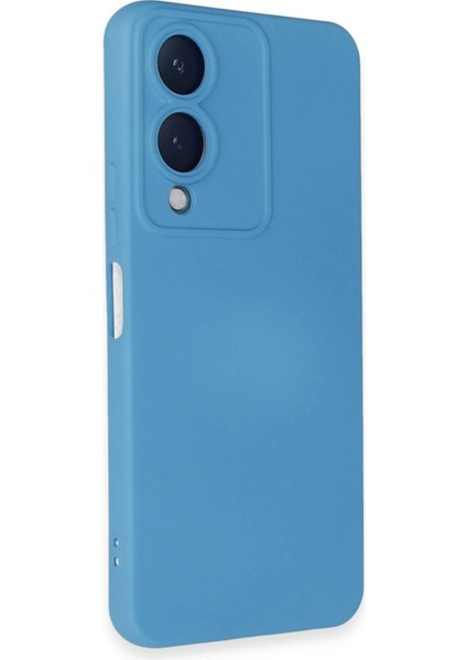 Vivo Y17S Kılıf Nano Içi Kadife Silikon - Mavi – Darbe Koruma fiyatları