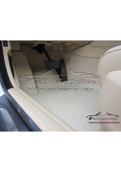 Bmw 5-Serisi E60 3D Bej Havuzlu Paspas 2003-2009 modelleri