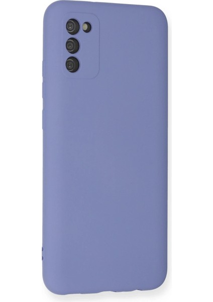 Samsung Galaxy A03S Kılıf Nano Içi Kadife Silikon - Lila modelleri