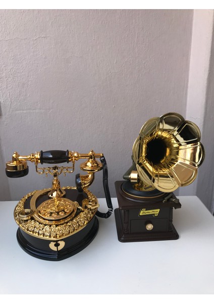 Dekoratif Plastik Gramofon Müzik Kutusu, Dekoratif Plastik Telefon Müzik Kutusu