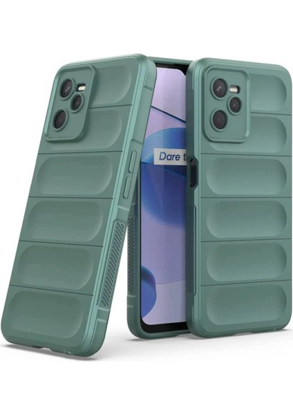 Realme C35 Kılıf Optimum Silikon - Koyu Yeşil – Darbe Koruma fiyatları