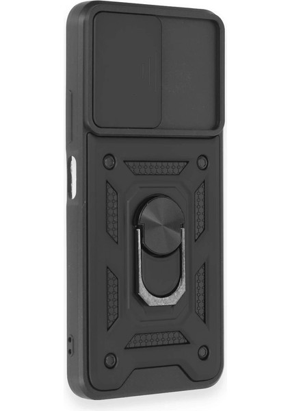 Xiaomi Redmi Note 12 4g Kılıf Pars Lens Yüzüklü Silikon - Siyah – Darbe Koruma