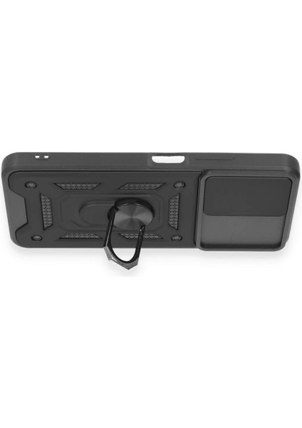 Xiaomi Redmi Note 12 4g Kılıf Pars Lens Yüzüklü Silikon - Siyah – Darbe Koruma